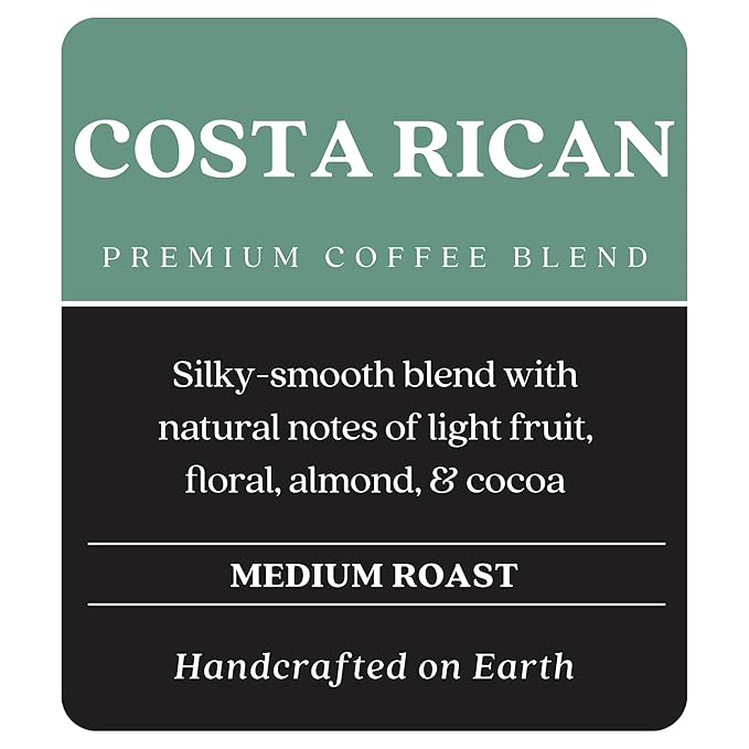 Copper Moon Ground Coffee Costa Rican Blend, 12 Ounce Bags (Pack of 3), 36 Ounces