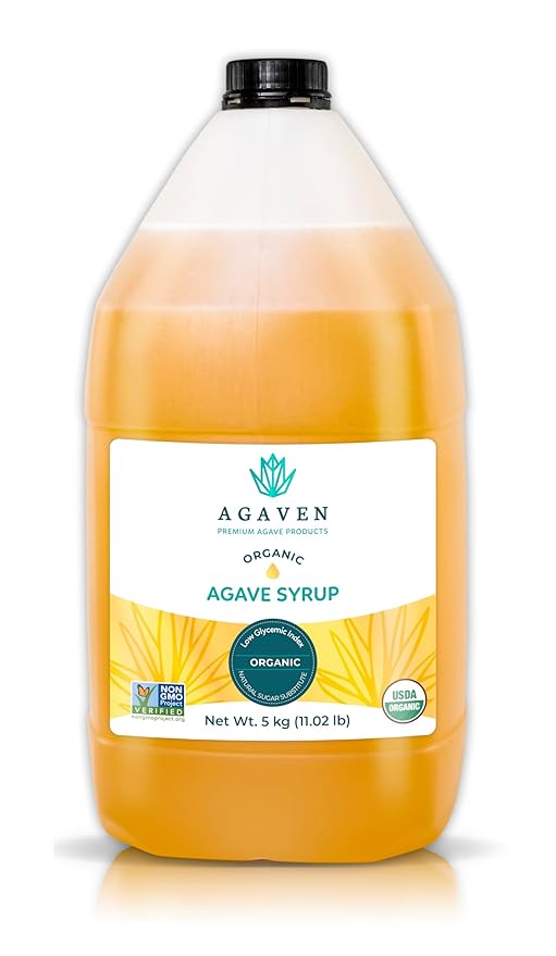 Agave Bulk Nectar By AGAVEN Natural Syrup Sweetener (Natural, 176.37 Ounces)