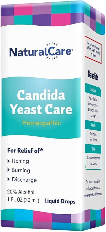NaturalCare Candida Yeast Care, Homeopathic Liquid Drops, 1 fl. oz