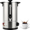 8L/2.11gal Commercial Coffee Urn, Gallon Double Wall Commerical Coffee Maker, 50 Cup Commercial Grade Stainless Steel Percolate Coffee Maker for Events, Offices and Catering