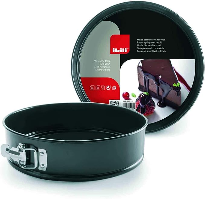 IBILI Moka Springform Pan Cake Mold Tin Non Stick with Loose Detachable Bottom for Baking (9.5 Inches)