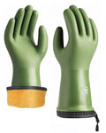 Waterproof Winter Gloves with Grip, Balaena Freezer Gloves for Light Duty Work & Outdoor Adventure, Hiking, Farming, Washing, Ice Fishing, Green, Large