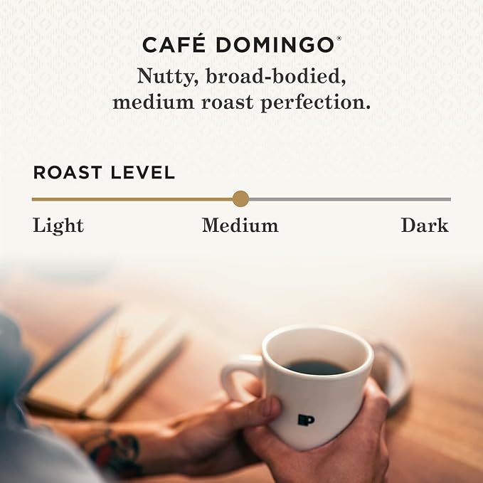 Peet's Coffee, Medium Roast Keurig K-Cup Pods - Café Domingo 54 Count (1 Box of 54 Pods)