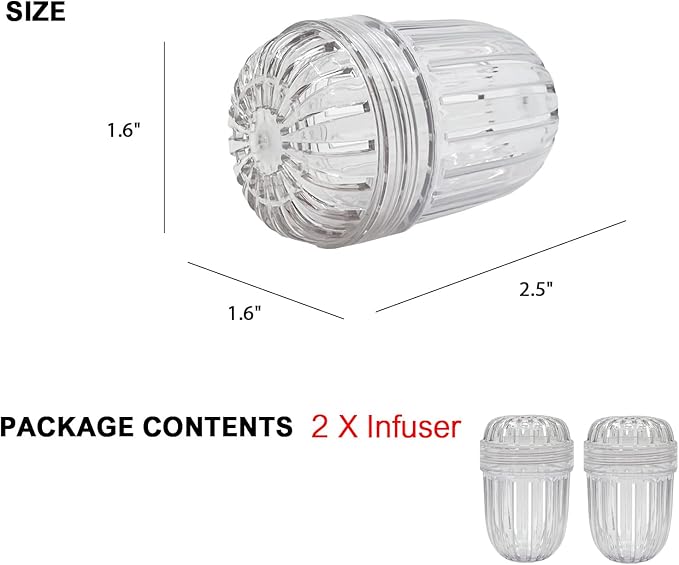 2PCS Small size Fruit Infuser for Wide Mouth Bottles.,Compatible with Stanley,Hydro Flask, Iron Flask, Takeya, ThermoFlask