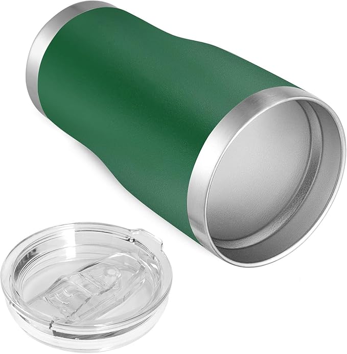 VEGOND 20oz Tumbler Stainless Steel Tumbler Cup with Lid And Straw Vacuum Insulated Double Wall Travel Coffee Mug(dark green package 1)