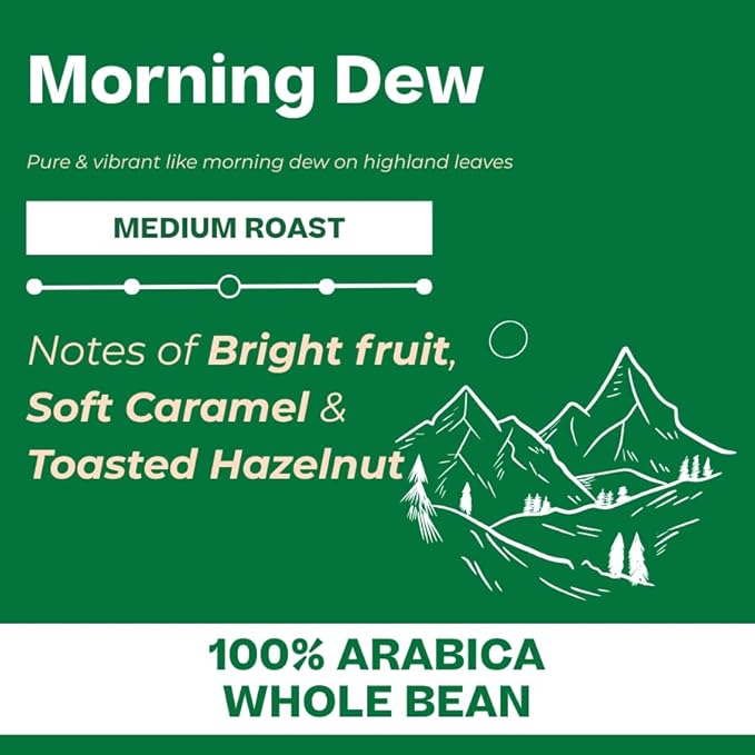 Conihat Whole Bean Coffee - 100% Vietnamese Premium Arabica, Medium Roast, Fruity, Caramel & Hazelnut Notes, Rich & Smooth, Low Acid, Single Origin, Hand-Picked, 8.8 Oz Bag