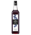 1883 Blueberry Syrup for Drinks, Made in France, 1 Liter Glass Bottle