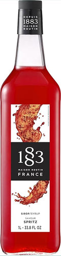 1883 Spritz Syrup for Drinks – Made in France, Premium Cocktail Mixer, 1 Liter Glass Bottle