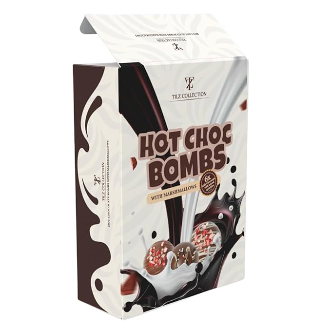 Hot Chocolate Bombs - 6 Hot Cocoa Bombs, Gifts For Kids, Mini Marshmallows For Hot Chocolate & Toppings |Hot Chocolate Gift Sets, Gourmet Hot Chocolate Bar |Kids Gifts, Women, Men (Bolas De Chocolate Para Leche Caliente)