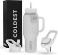 Coldest 40 oz Tumbler with Handle and Straw, 100% Leak Proof Insulated Tumbler with Lid and Straw (3 Lids), Stainless Steel Tumblers for Women & Men, Cup Holder Friendly, 36 oz (Saving Private Camo)