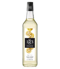 1883 Yuzu Lemon Syrup for Drinks, Made in France, 1 Liter Glass Bottle