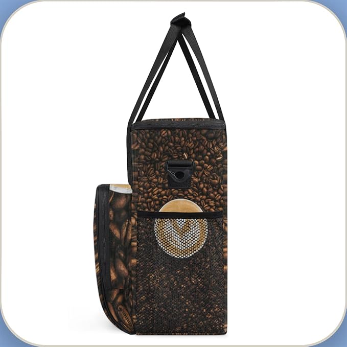 cfpolar Coffee Maker Carrying Case, Travel Storage Tote Bag Compatible with K-Mini or K-Mini Plus, Portable Single Serve Coffee Brewer Case with Pockets for K-Cup Pods