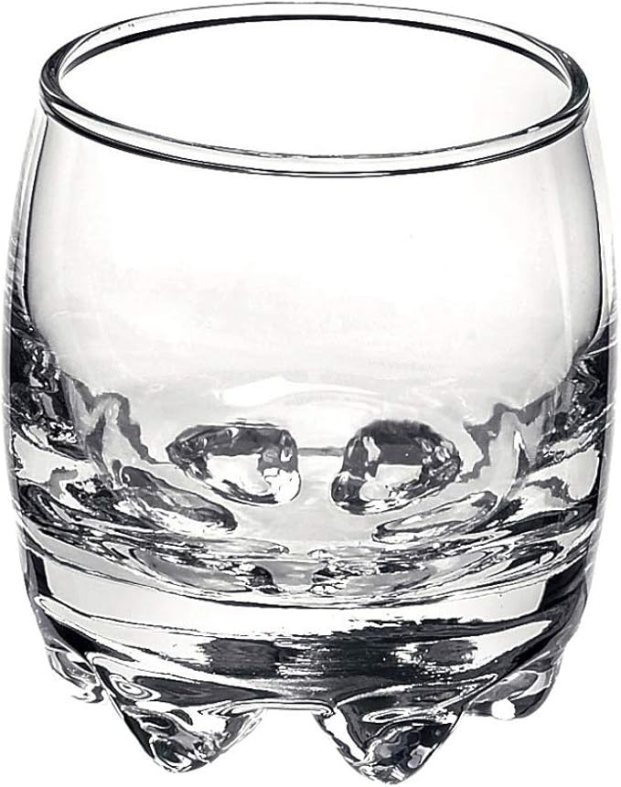 Bormioli Rocco Galassia Shot Glasses – Gift Set Of 6 Drinking Shot Cups With Elegant Curved Shape, Heavy Sham & Interlocking Feet – Short Shooter Tumblers For Liquors & Spirits (2.25oz)