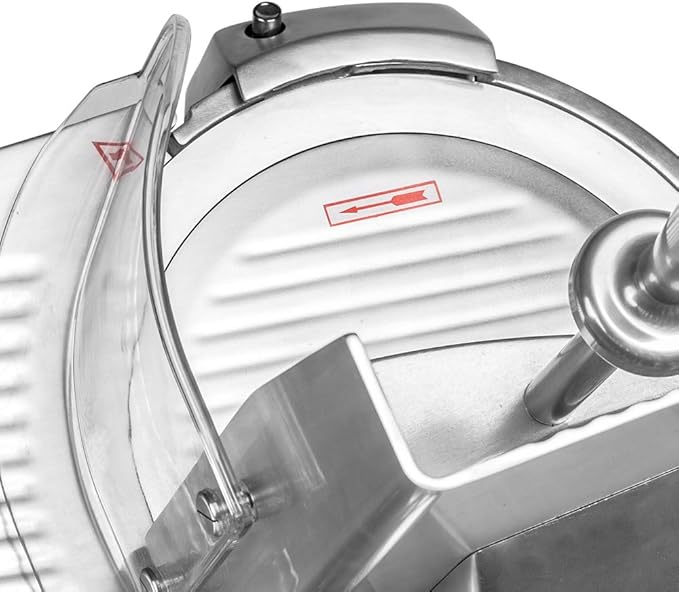 Zica ZBS-10A 10" Stainless Steel Blade Electric Deli Meat Cheese Food Ham Slicer Commercial and for Home use [ETL]