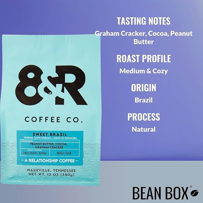 Bean Box Nashville Coffee Sampler, 2-Pack - Roasted by 8th & Roast Co., Gourmet Arabica Coffee, Variety Pack - Freshly Ground