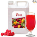 Fanale Premium Flavoring Concentrated Syrup for Bubble Tea 11 lb | Raspberry Flavor Syrup | for Boba Tea, Smoothies, Slushes, Desserts | 11lb | Pack of 4 | SRP270-CS