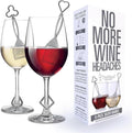 PureWine Wine Wands Purifier, 8 Wine Filters Remover Histamines Sulfite - May Reduce and Alleviate Wine Allergies & Sensitivities - Restores Taste, Perfect Wine Pour, Gifting, Holiday