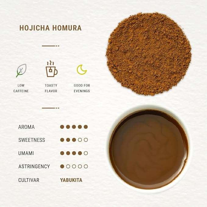 Senbird Premium Hojicha Powder - Japanese Roasted Matcha from Kyoto, Japan - Tea Powder in Airtight Tin (1.06oz/30g)