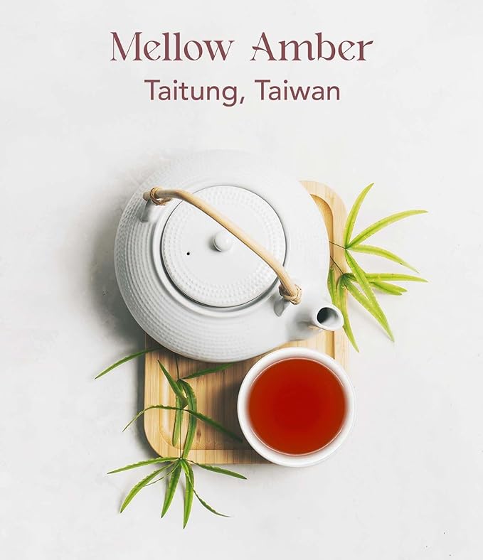 OOTINE, Mellow Amber Taiwan Oolong (12 Pyramid Sachets) | Honey and Dried Fruit Notes, Close to Black Tea & Japanese Wakoucha | Hand-Picked Quality Whole Leaves in Plant-Based Sachets | Caffeine Alternative for Gentle Focus, Supports Gut Health | Multi...