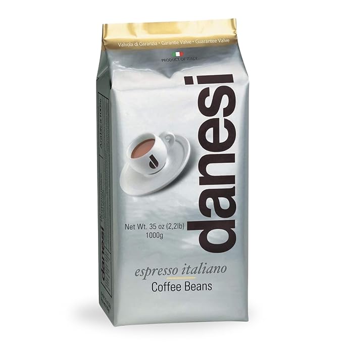 Danesi Caffe Italian Whole Coffee Beans - Espresso Coffee Beans and Medium Roast Whole Bean - Perfect for Espresso Machines, French Press, and Home Brewing - Gold (2.2 lb)