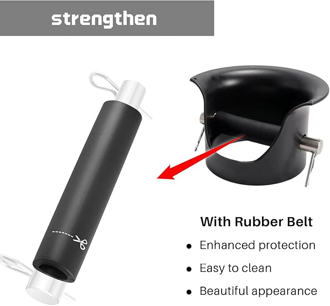 Replacement Knock Box Bar for Commerical Espresso Grounds Knock Box for Grounds Knock Box Rubber Knock Box Rubber Bar Drawer Type Knock Box Coffee Grounds Box Rod