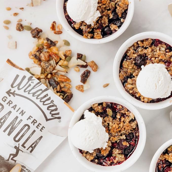 Wildway Keto Granola | Coconut Cashew | Grain-Free, Certified Gluten-Free Cereal | Vegan, Low Carb | No Sugar Added | Paleo-Friendly | Non-GMO Fruit & Nut Clusters | Nutrient-Rich Snack | 8 oz, 6 Pack