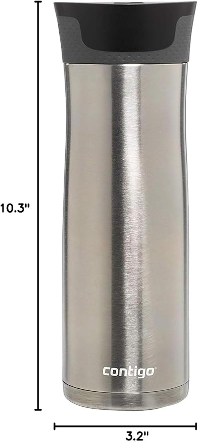 Contigo West Loop Stainless Steel Travel Mug with AUTOSEAL Lid, 24oz., Stainless Steel