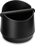 Espresso Knock Box - 5.8 Inch Coffee Knock Box Espresso, Shock-absorbent espresso grounds knock box with Removable Knock Bar and Non-Slip Base for easy coffee ground disposal(Round)