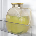 Glass Pitcher With Lid, 2.0 Liter 68 oz Glass Water Pitcher For Fridge, 0.53 Gallon Pitchers With Handle And Lid, Tea Jug Carafe Jar For Hot/Iced Water Milk Juice Coffee Fruit