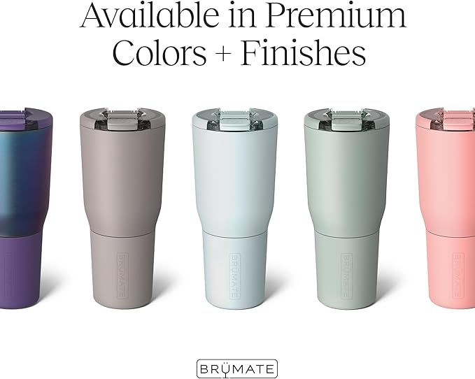 BrüMate Nav 35oz 100% Leak Proof Insulated Travel Tumbler with Magnetic BevLock™ Lid - Double Wall Cup-Holder Friendly Stainless Steel Mug (Matte Black)