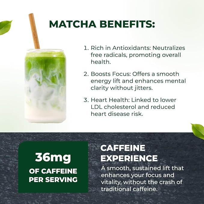 Tenzo Matcha Green Tea Powder - USDA Organic Premium Grade - Authentic Japanese Matcha Tea - Latte Powder - BetterBoost (1.06 Ounce)
