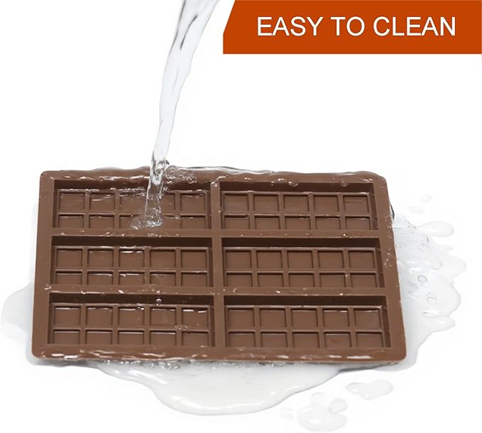Dubai Chocolate Mold-Non-Stick Chocolate Bar Mold, Food Grade Silicone Deep Mold for Chocolate Stuffed Bar,Candy, Snacks,DIY Treats & Homemade Gifts (10 Snap)