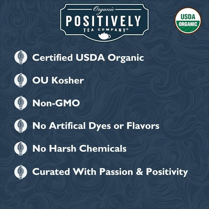 Organic Positively Tea Company, Tea Variety Sampler, Loose Leaf, 4 Ounce, 3 Pack