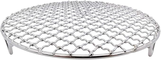 Versatile Round 304 Stainless Steel Cooling Rack Baking,Heat Resistant Rust Proof Sturdy Durable Dia 11.6"