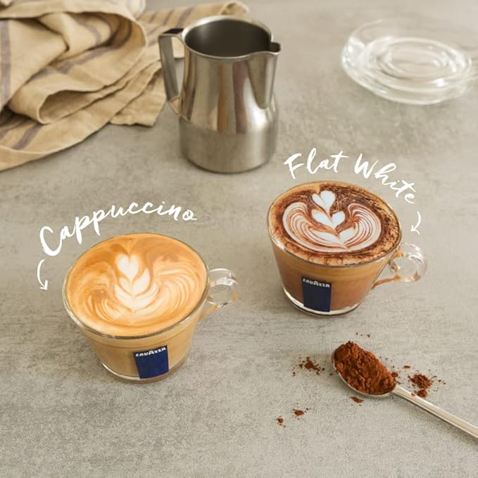 Lavazza Super Crema Whole Bean Coffee, Medium Espresso Roast, Arabica and Robusta Blend, 2.2 lb Bag (Pack of 8)