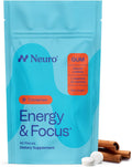 Neuro Energy & Focus Gum - 40mg Natural Caffeine Gum & Nootropic Energy Supplement with L-Theanine & B Vitamins - Sugar Free, Vegan - Cinnamon, 90ct