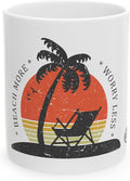 11 OZ Novelty Coffee Mugs - Christmas Gift (Beach Theme)