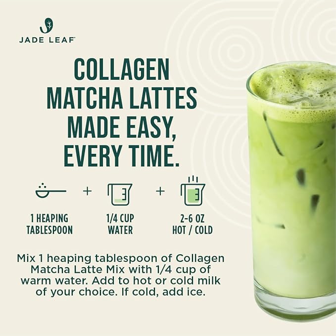 Jade Leaf Matcha Organic Premium Ceremonial Grade Matcha Green Tea Powder - Japanese - Culinary, Ingredient, Ceremonial Barista Teahouse, Latte, Collagen, 5.3 Ounce (Pack of 1), Collagen Matcha Latte