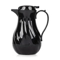 OCS Parts Easy Pour Thermal Coffee Carafe | 10-Inch Insulated Hot and Cold Beverage Pitcher Server for Coffee, Tea, Hot Chocolate and Water with Colored Tags for Easy Idenfication | 42-Ounce | Black