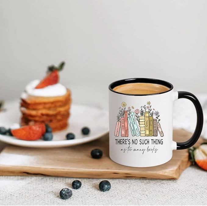 Book Lovers Gifts Mug, Gifts for Book Lovers Readers, Book Gifts, Bookish Gifts, Christmas Birthday Gifts for Teacher Book Lovers Bookworm, Reading Accessories for Librarian, 11 oz Coffee Mug