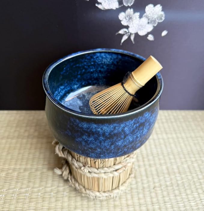 Japanese Traditional Handcrafted Mino Matcha Chawan Tea Bowl Cup Ceremony Tableware Pottery (Seikingama)
