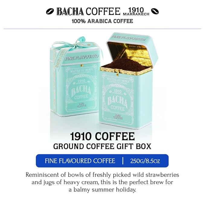Bacha Coffee | 1910 Fine Flavoured Signature Nomad Collection, 100% Arabica Specialty Coffee, Ground Beans, Medium Roast, 250g