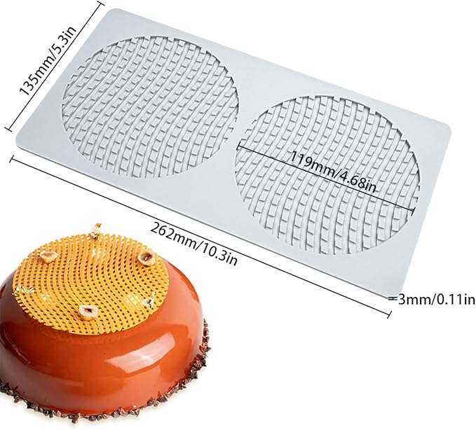 TUKE Fondant Lace Silicone Mold Beehive Dessert Cake Pastry Chocolate Honeycomb Decorating DIY Molecular Cuisine Kitchen Bakeware (C_ Honeycomb)
