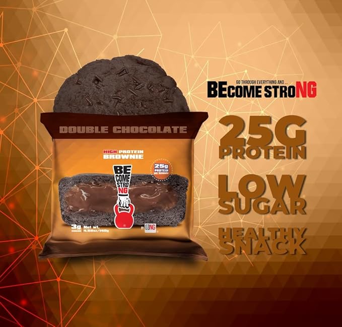 Become Strong High Protein Cookies, 25g Protein, 3g Sugar, BNG Cookies (10 ct.) (Double Chocolate)