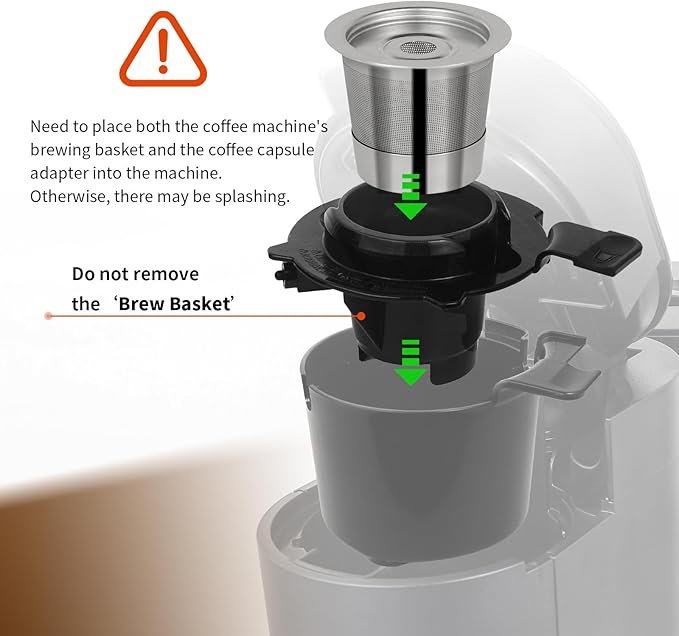 2 Pack Reusable Pods for Ninja Dual Brew Coffee Maker, Stainless Steel Reusable K Pod Permanent K Cups Filters Coffee Accessories Compatible with Ninja CFP101 & Ninja PB051 Coffee Maker