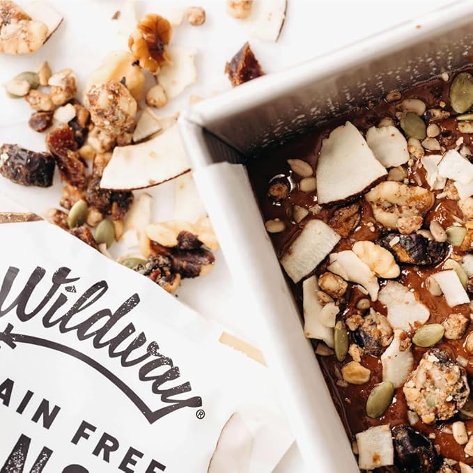Wildway Keto Granola | Coconut Cashew | Grain-Free, Certified Gluten-Free Cereal | Vegan, Low Carb | No Sugar Added | Paleo-Friendly | Non-GMO Fruit & Nut Clusters | Nutrient-Rich Snack | 8 oz, 6 Pack