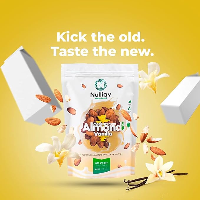 NULLIAV | Mediterranean Almond Vanilla Milk Powder 15.5 Oz.