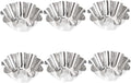 Mikinona 12pcs Non- Stick Tart Pans Tart Mould Egg Tart Molds Stainless Steel Tart Baking Mold Oven Pans Nonstick Bakeware Cupcake Wrapper Egg Tart Baking Cups Tart Tin Mini Non Stick Pan
