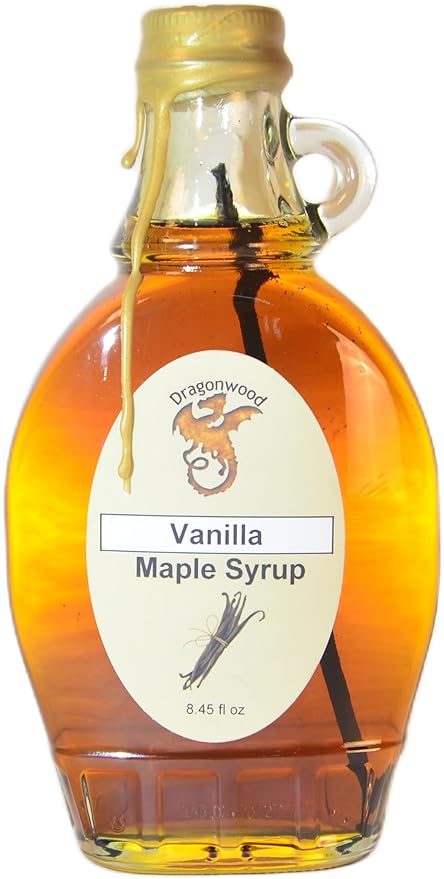 Dragonwood Spiced Maple Syrup (8 Fl Oz (Pack of 1), Vanilla)