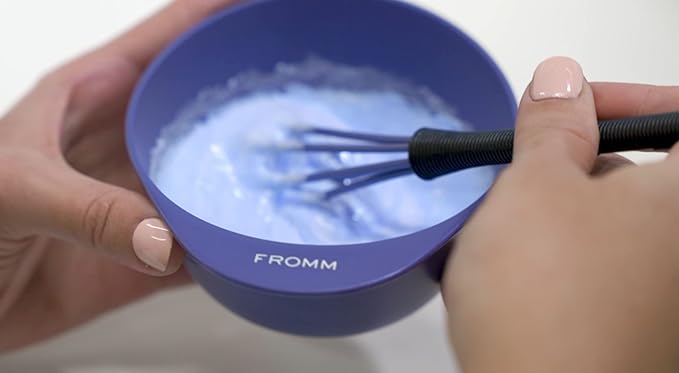 Fromm Color Studio Mixing Bowls for Hair Color, Hair Dye, Bleach and Treatments with Spill Proof Rubberized Base, 10 Ounce, 3 Pack